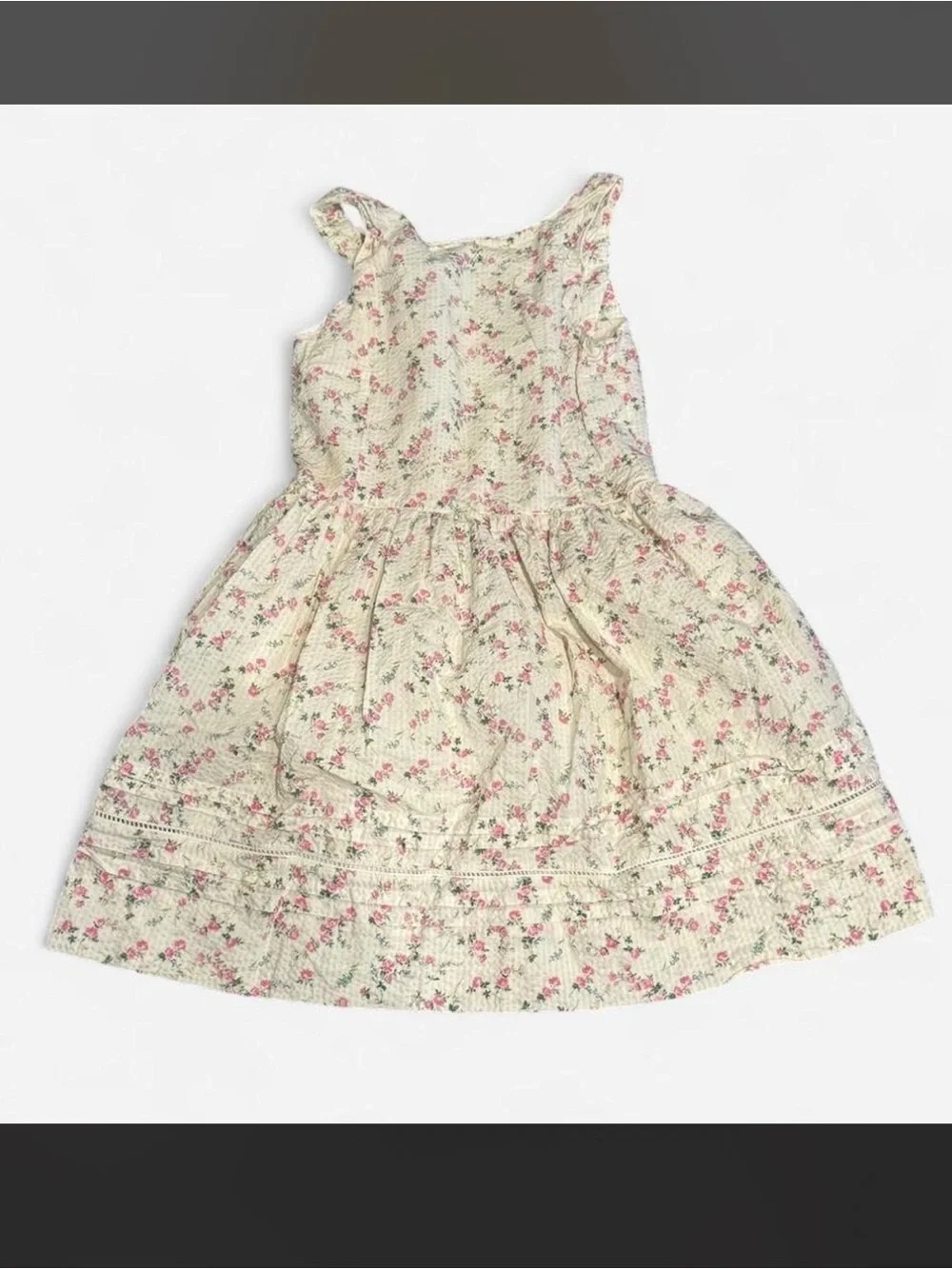 Ralph Lauren Floral Seersucker Dress Size 7 New